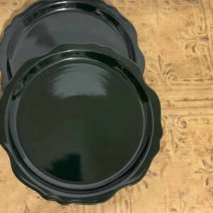 Hearth & Hand Green Stoneware Dinner Plates-Set of 2